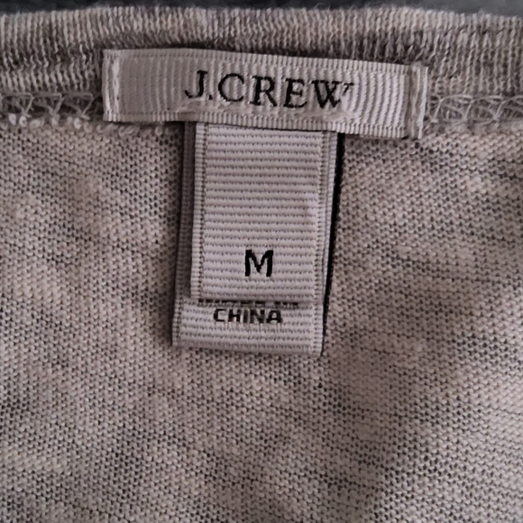 New!! J.Crew Designer Grey and Ivory Colorblock Warm 3/4 Sleeve Top!! Size M. - Picture 15 of 15